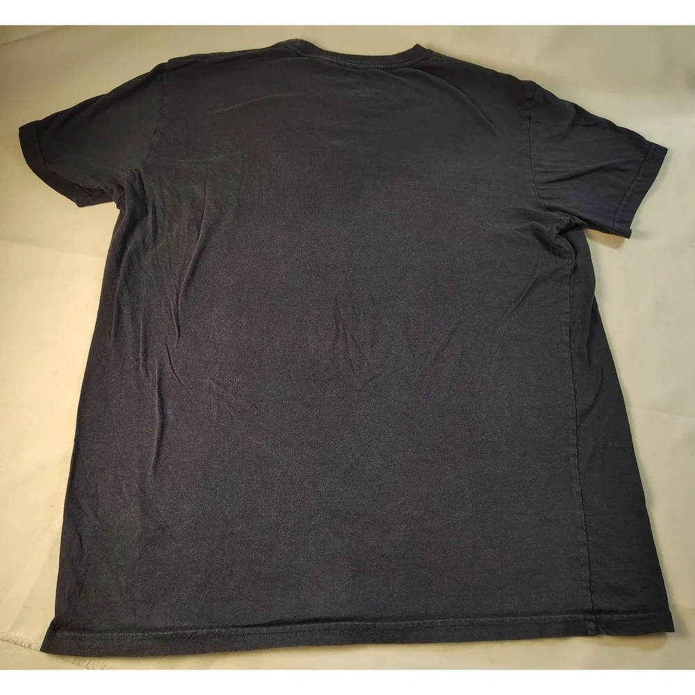 Adidas Golf Mens XL Navy Blue Graphic T-Shirt Cotton Big Logo Short Sleeve Tee